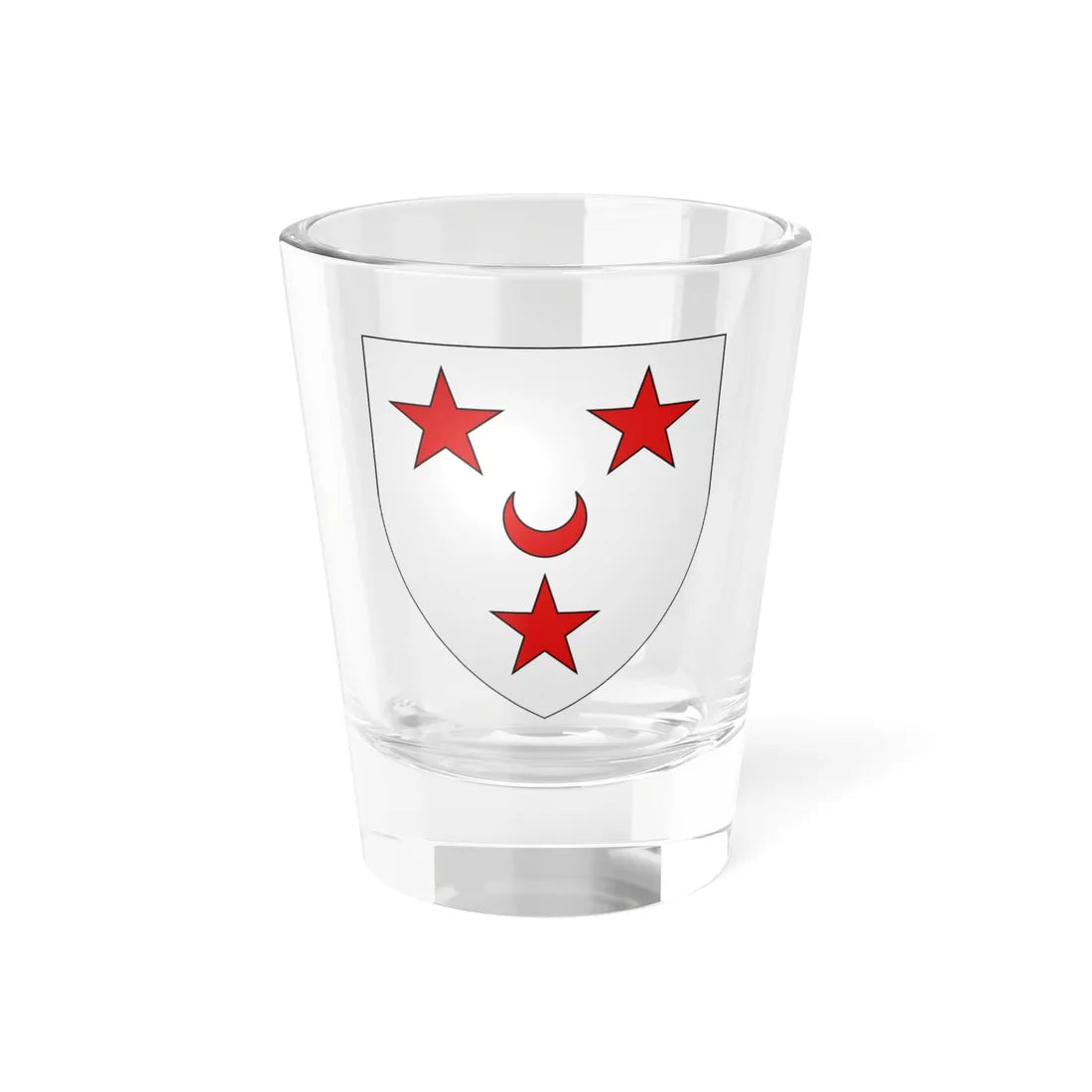 Blason famille fr Angellerie (France) (Coat of Arms) Shot Glass 1.5oz 1.5oz - Go Mug Yourself