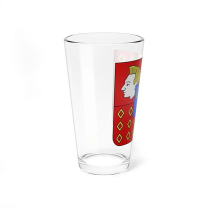 Blason famille fr Ango de la Motte-Ango de Flers (France) (Coat of Arms) Pint Glass 16oz - Go Mug Yourself