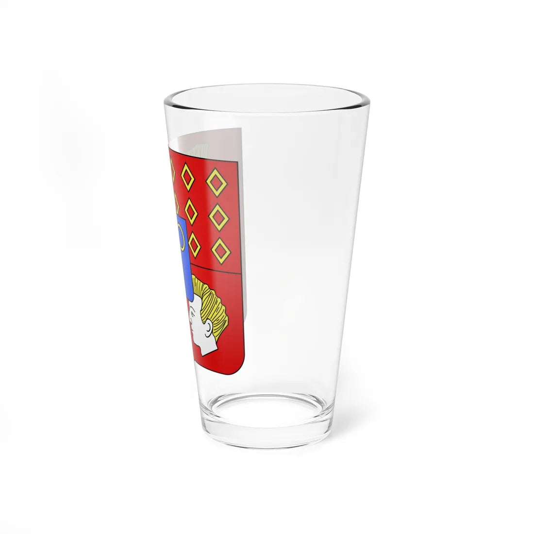 Blason famille fr Ango de la Motte-Ango de Flers (France) (Coat of Arms) Pint Glass 16oz - Go Mug Yourself