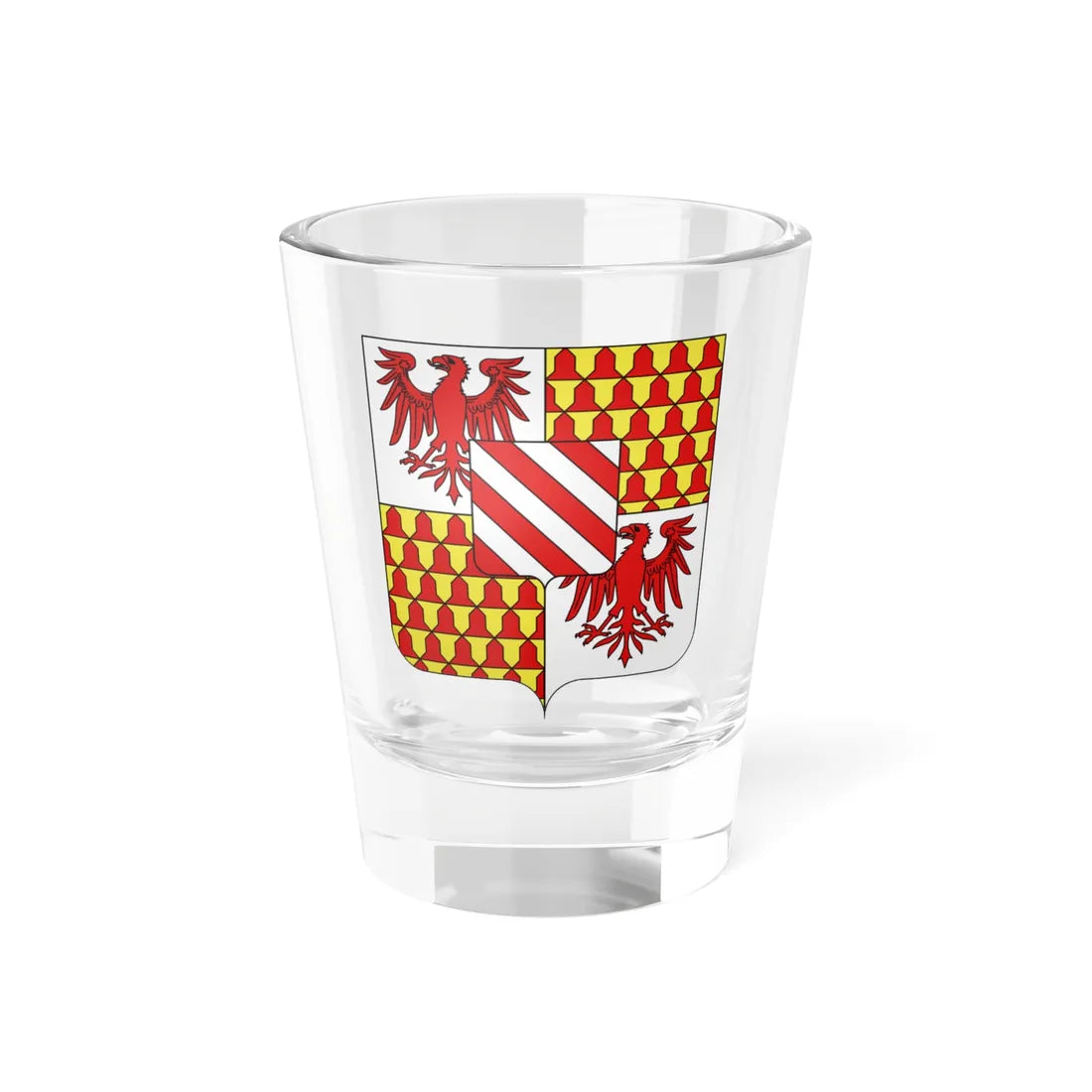 Blason famille fr Anthenaise (France) (Coat of Arms) Shot Glass 1.5oz 1.5oz - Go Mug Yourself