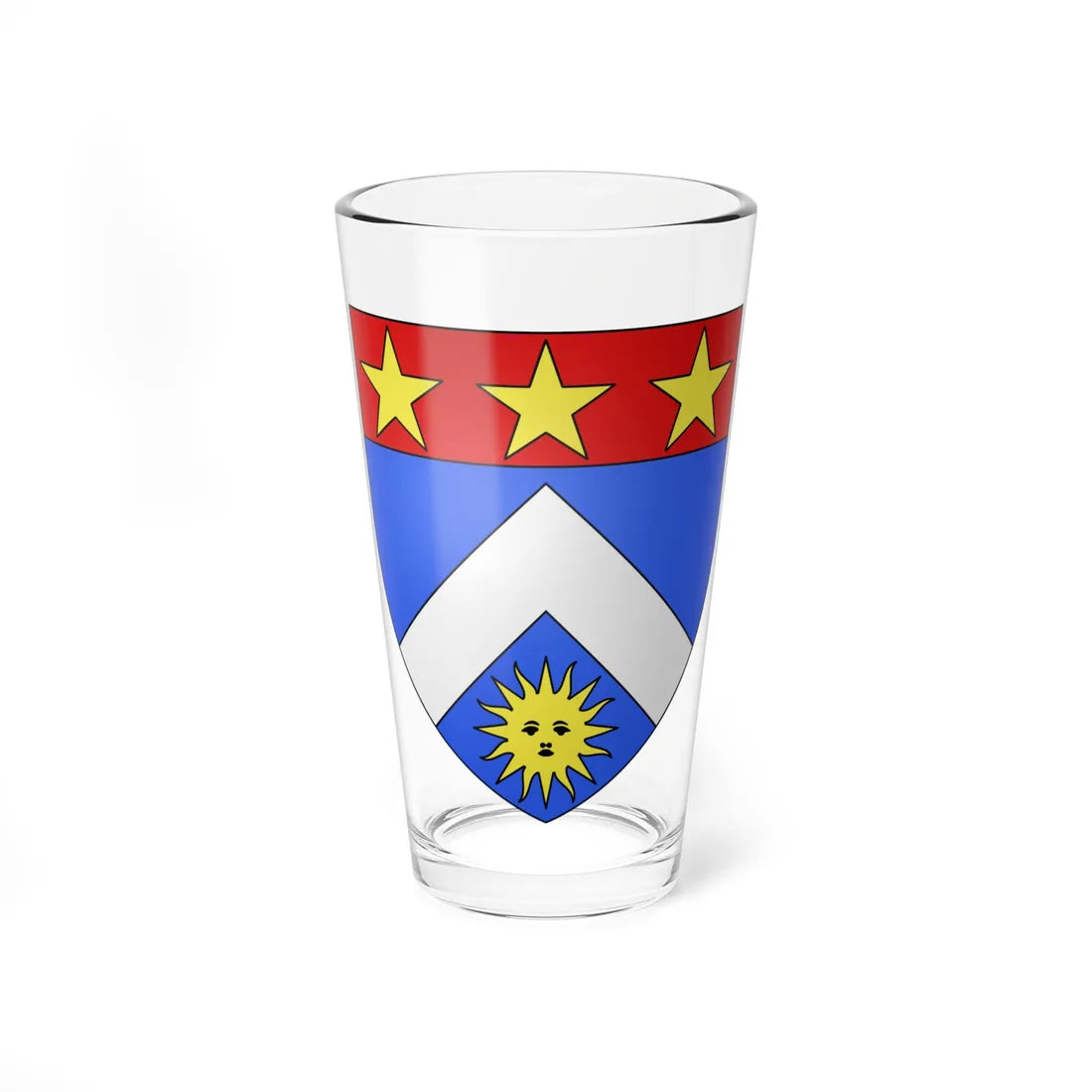 Blason famille fr Ardant Limousin (France) (Coat of Arms) Pint Glass 16oz 16oz - Go Mug Yourself