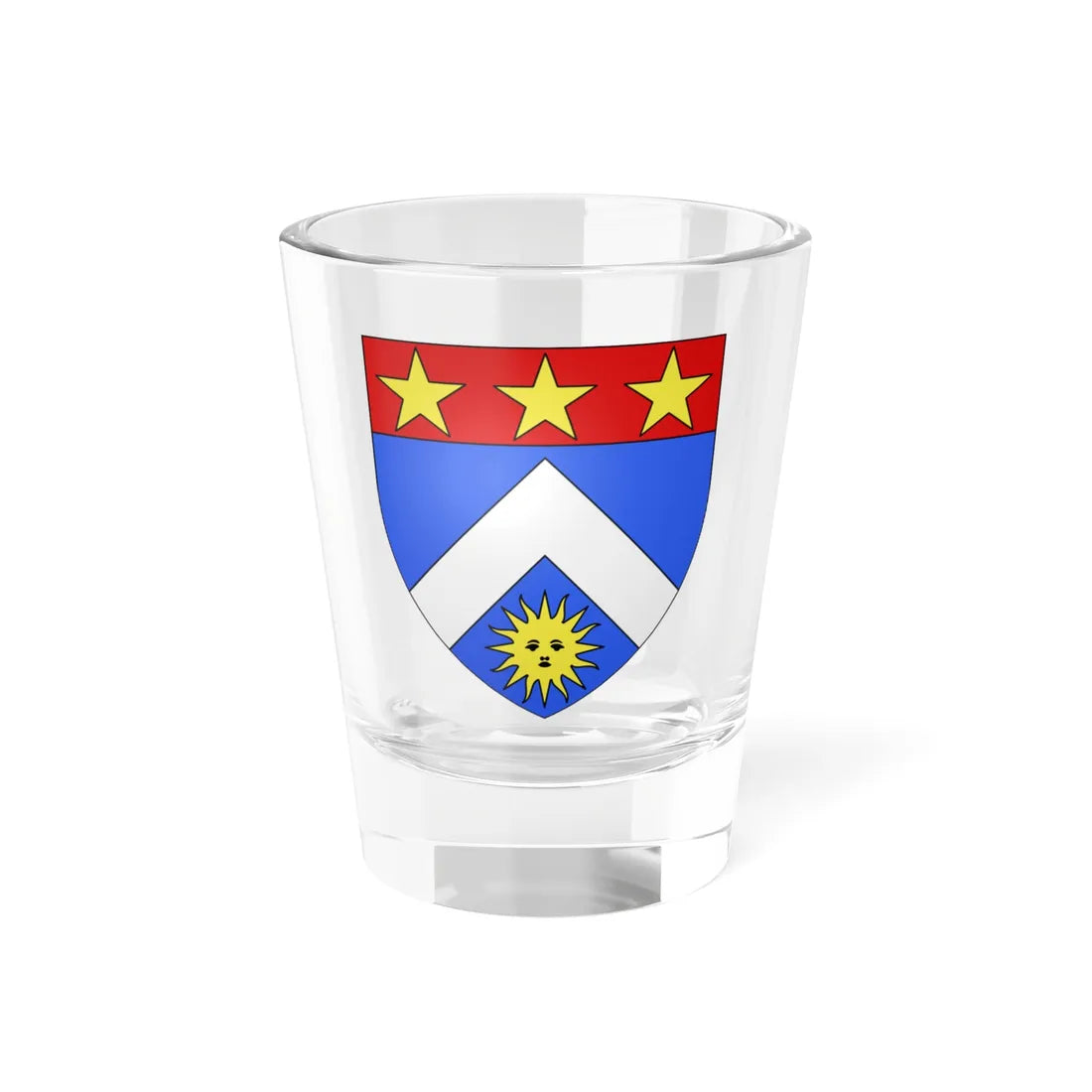 Blason famille fr Ardant Limousin (France) (Coat of Arms) Shot Glass 1.5oz 1.5oz - Go Mug Yourself