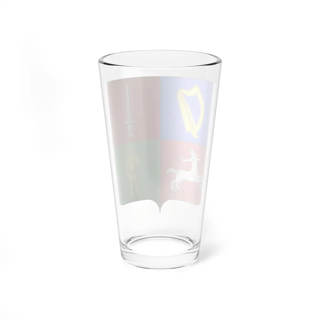 Blason famille fr Auguste Jean Ameil Baron (France) (Coat of Arms) Pint Glass 16oz - Go Mug Yourself