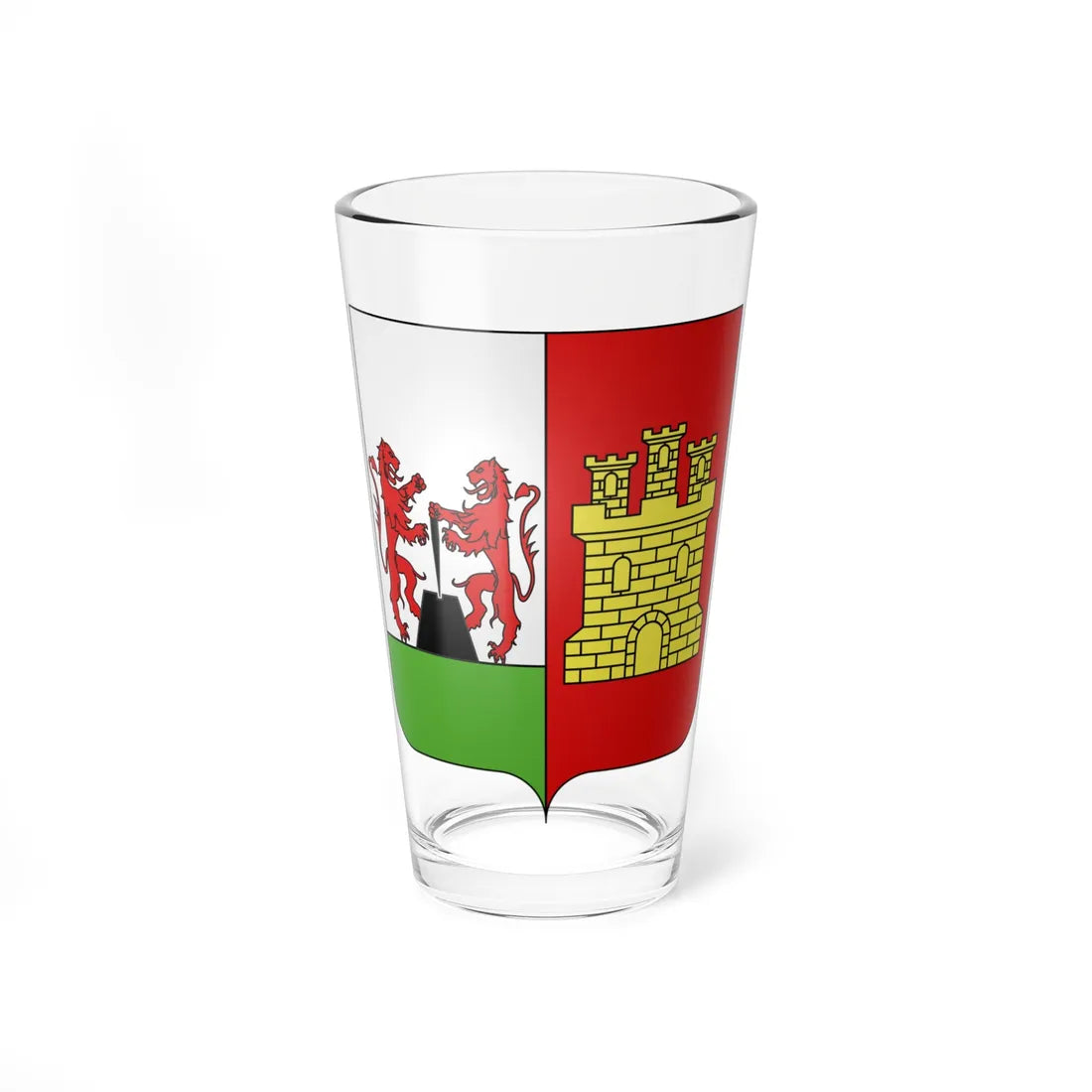 Blason famille fr Cunéo dOrnano Corse (France) (Coat of Arms) Pint Glass 16oz 16oz - Go Mug Yourself