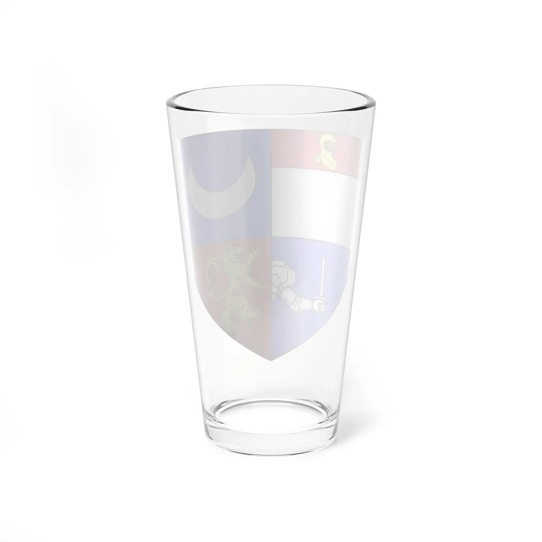 Blason famille fr dAbbadie (France) (Coat of Arms) Pint Glass 16oz - Go Mug Yourself