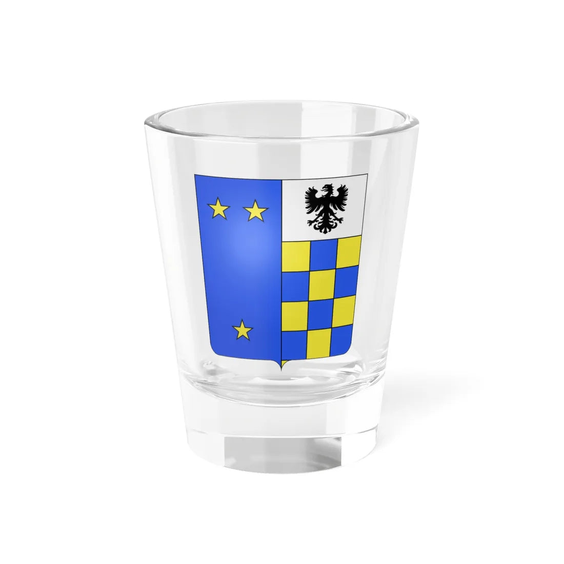 Blason Famille fr dAbonde (France) (Coat of Arms) Shot Glass 1.5oz 1.5oz - Go Mug Yourself
