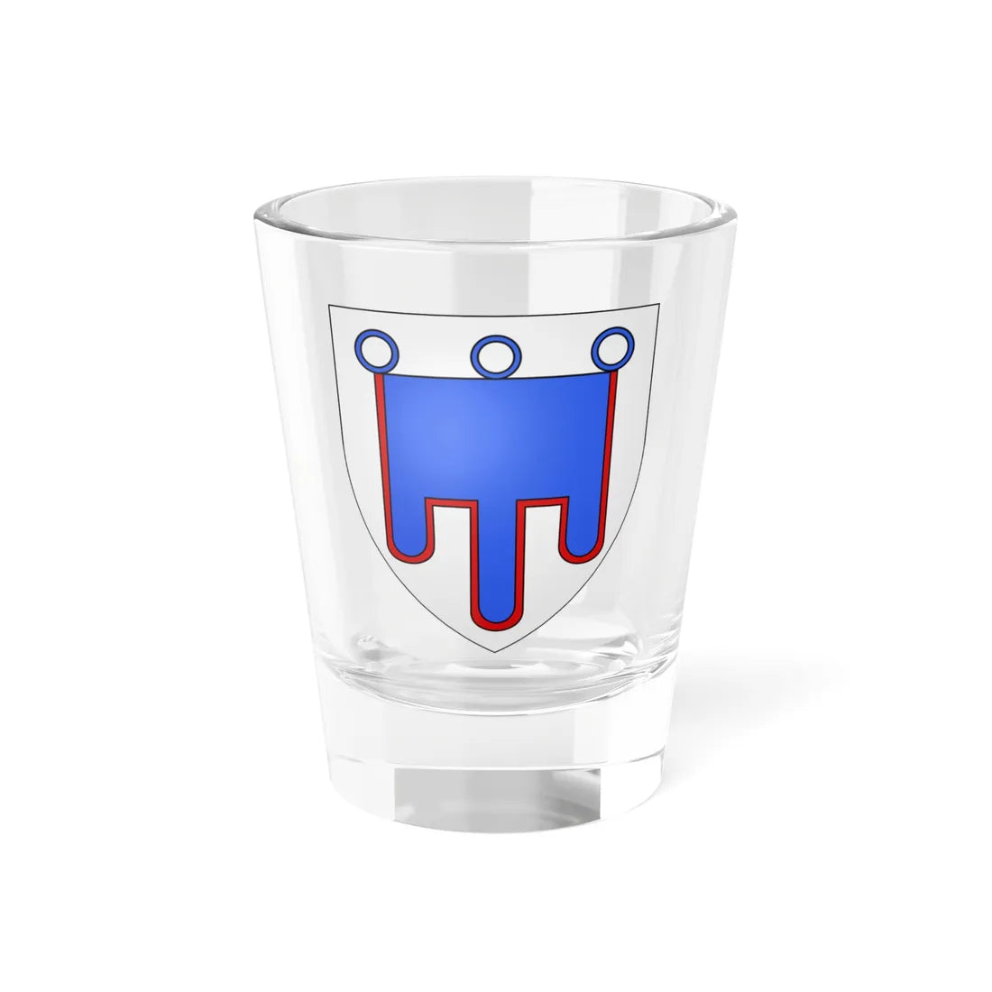 Blason famille fr dAcqueville (France) (Coat of Arms) Shot Glass 1.5oz 1.5oz - Go Mug Yourself