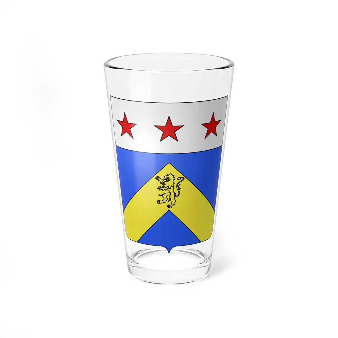Blason famille fr dAdaoust 1770 (France) (Coat of Arms) Pint Glass 16oz 16oz - Go Mug Yourself
