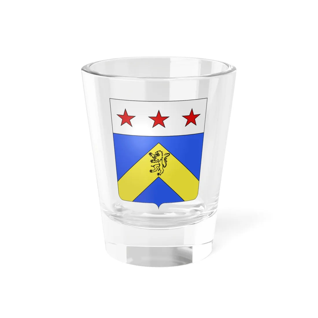 Blason famille fr dAdaoust 1770 (France) (Coat of Arms) Shot Glass 1.5oz 1.5oz - Go Mug Yourself