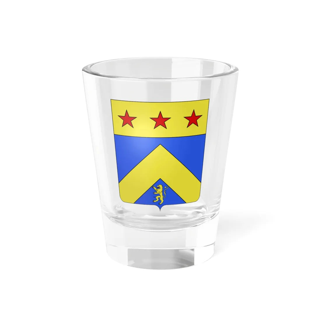 Blason famille fr dAdaoust (France) (Coat of Arms) Shot Glass 1.5oz 1.5oz - Go Mug Yourself