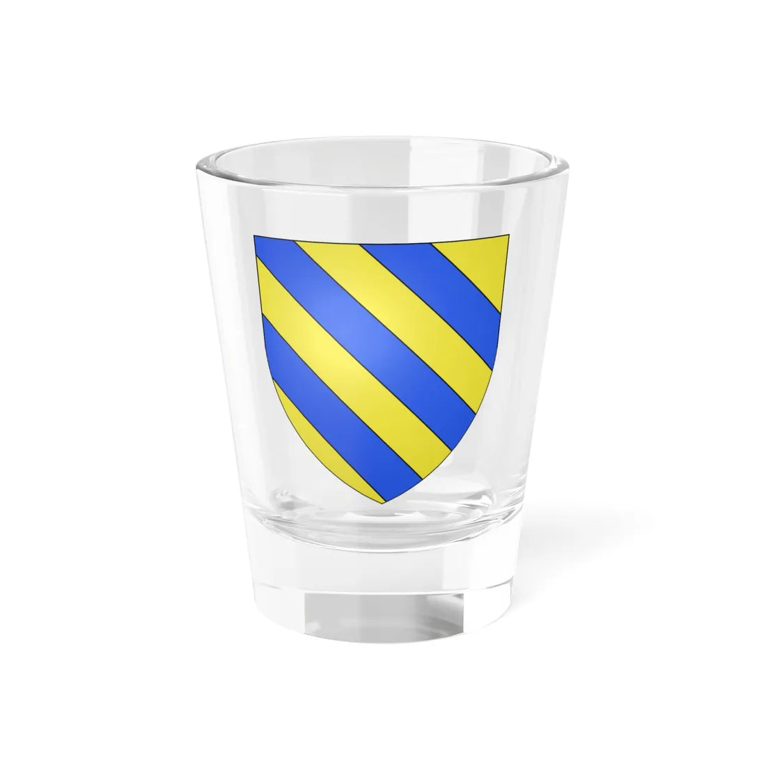 Blason famille fr dAdhémar (France) (Coat of Arms) Shot Glass 1.5oz 1.5oz - Go Mug Yourself