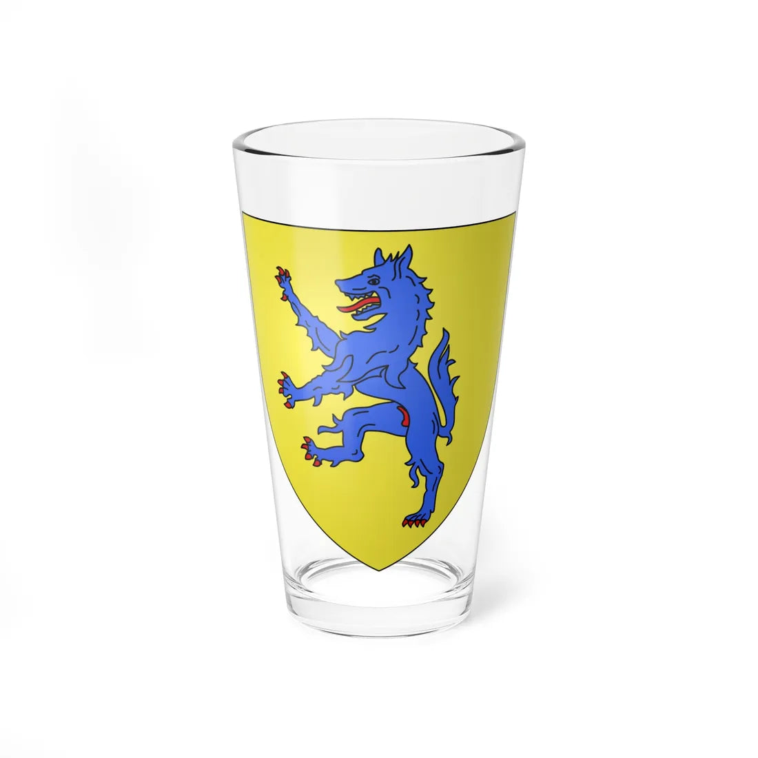 Blason famille fr dAgoult (France) (Coat of Arms) Pint Glass 16oz 16oz - Go Mug Yourself