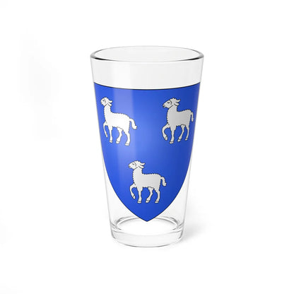 Blason famille fr dAigneaux (France) (Coat of Arms) Pint Glass 16oz 16oz - Go Mug Yourself