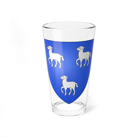 Blason famille fr dAigneaux (France) (Coat of Arms) Pint Glass 16oz 16oz - Go Mug Yourself