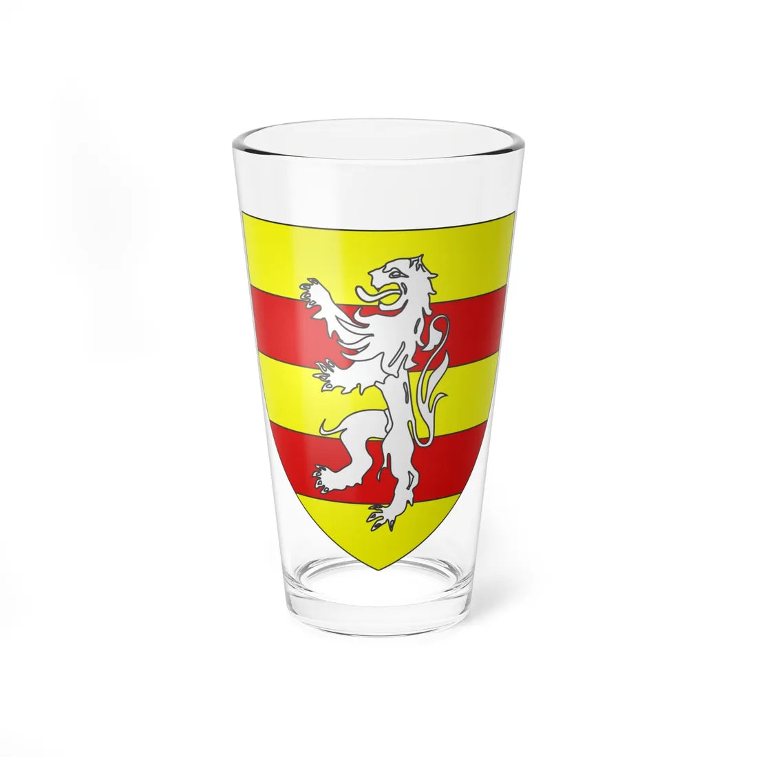 Blason famille fr dAlbignac II (France) (Coat of Arms) Pint Glass 16oz - Go Mug Yourself