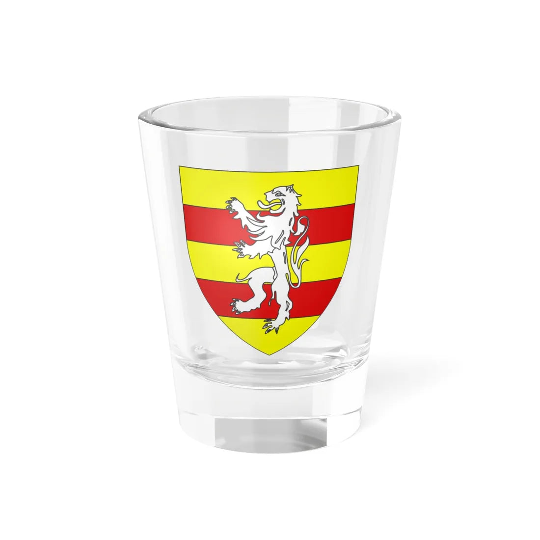 Blason famille fr dAlbignac II (France) (Coat of Arms) Shot Glass 1.5oz 1.5oz - Go Mug Yourself