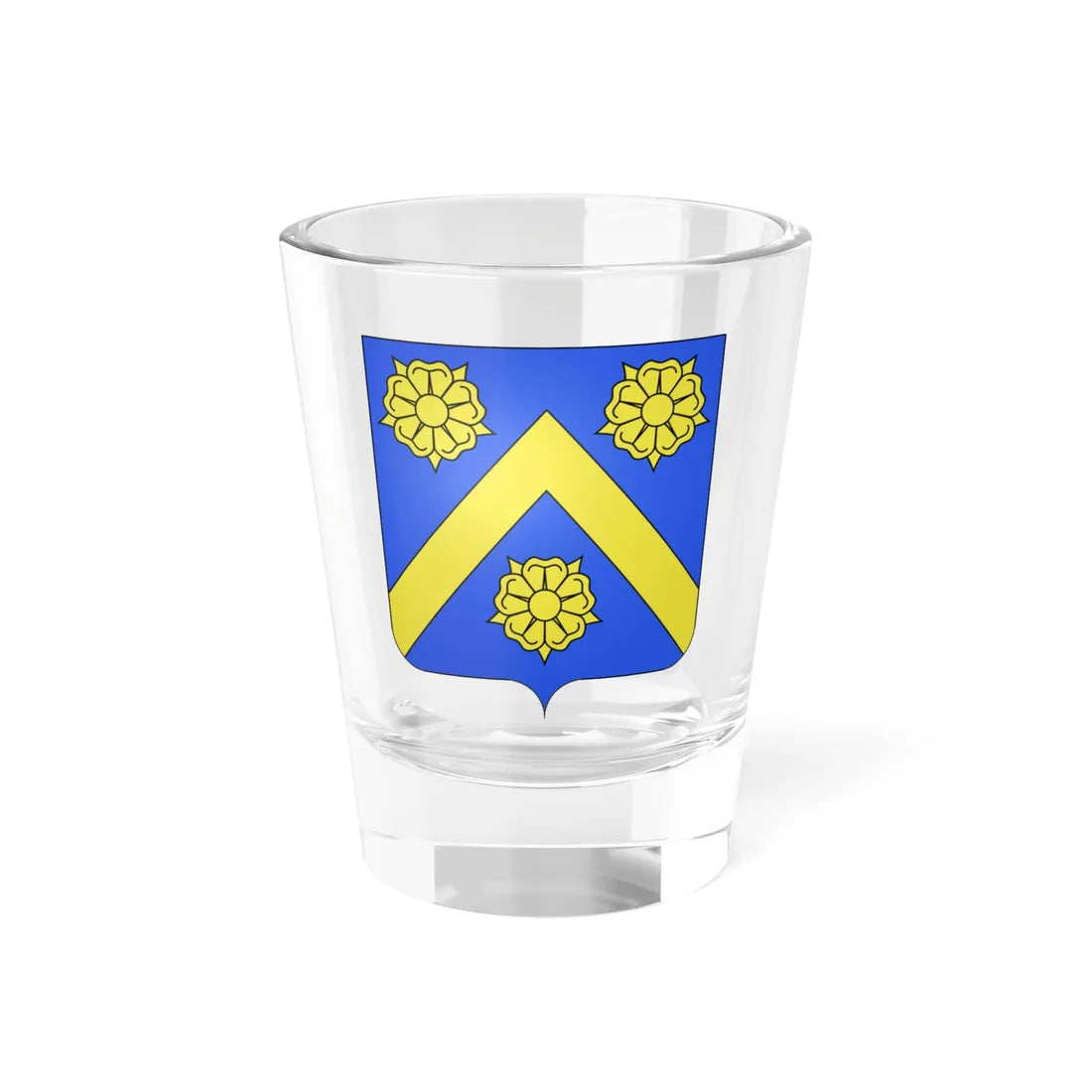 Blason famille fr dAlichamp Champagne (France) (Coat of Arms) Shot Glass 1.5oz 1.5oz - Go Mug Yourself