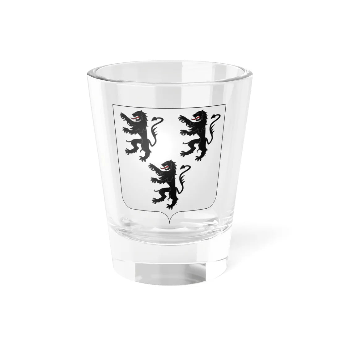 Blason famille fr dAmbly Champagne (France) (Coat of Arms) Shot Glass 1.5oz 1.5oz - Go Mug Yourself