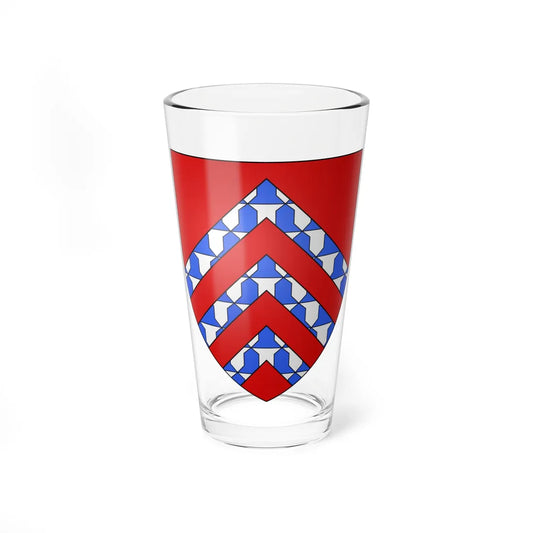 Blason famille fr dAmiens (France) (Coat of Arms) Pint Glass 16oz 16oz - Go Mug Yourself