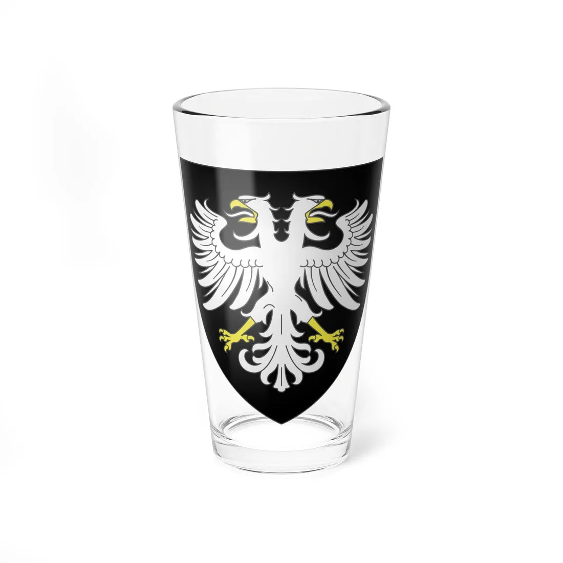 Blason famille fr dAmphernet (France) (Coat of Arms) Pint Glass 16oz 16oz - Go Mug Yourself