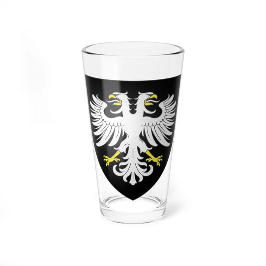 Blason famille fr dAmphernet (France) (Coat of Arms) Pint Glass 16oz 16oz - Go Mug Yourself