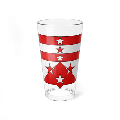 Blason famille fr dAncelle dAstoin Provence selon Artefeuil (France) (Coat of Arms) Pint Glass 16oz 16oz - Go Mug Yourself