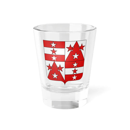 Blason famille fr dAncelle Dauphiné selon Icard (France) (Coat of Arms) Shot Glass 1.5oz 1.5oz - Go Mug Yourself
