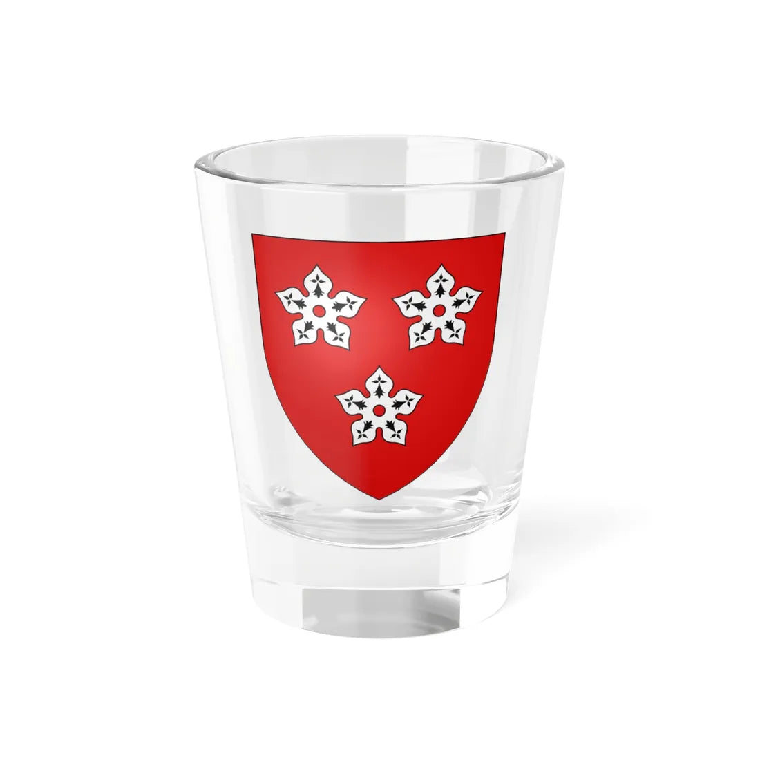 Blason famille fr dAncenis (France) (Coat of Arms) Shot Glass 1.5oz 1.5oz - Go Mug Yourself
