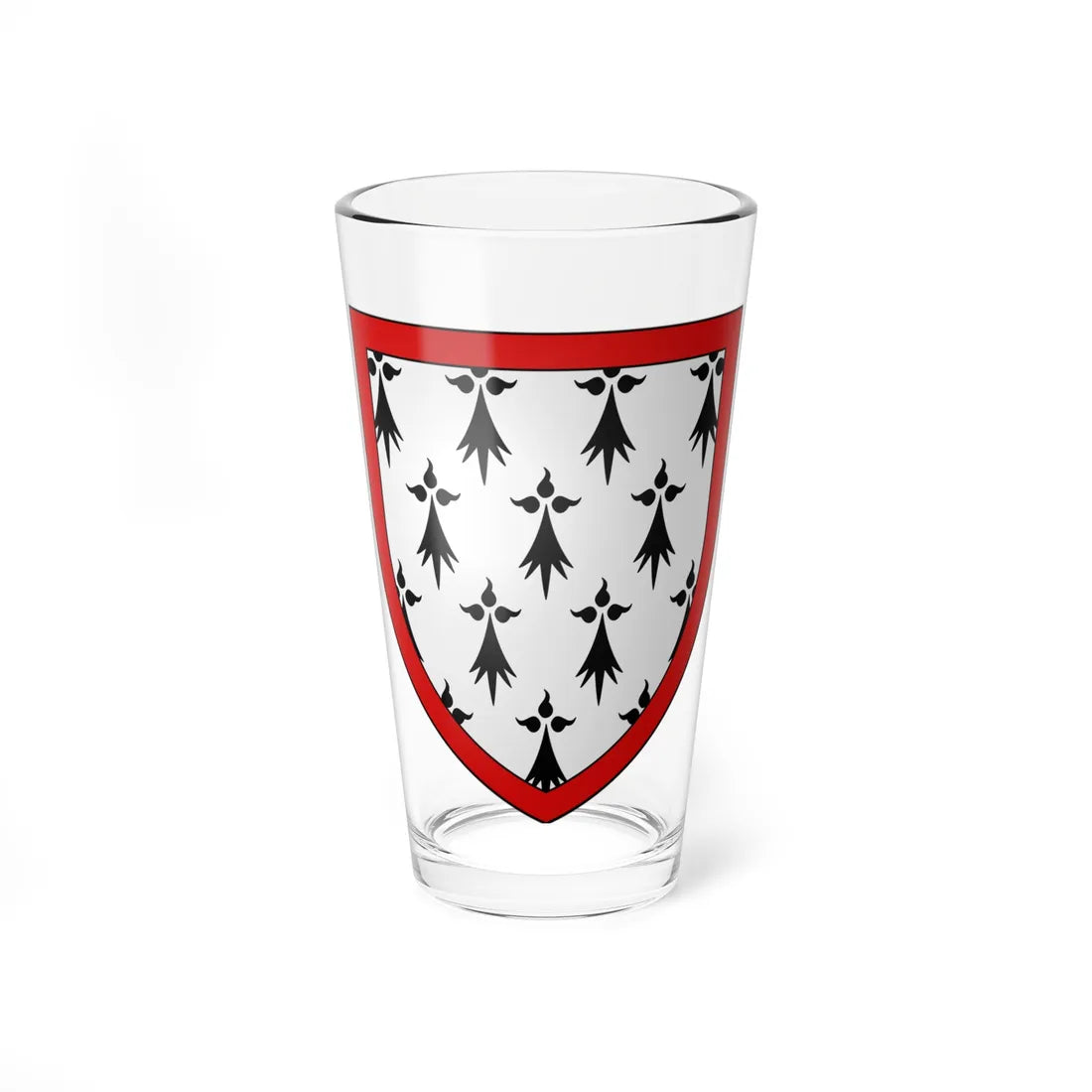Blason famille fr dAnzely Nivernais (France) (Coat of Arms) Pint Glass 16oz 16oz - Go Mug Yourself