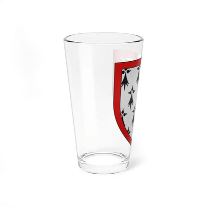 Blason famille fr dAnzely Nivernais (France) (Coat of Arms) Pint Glass 16oz - Go Mug Yourself
