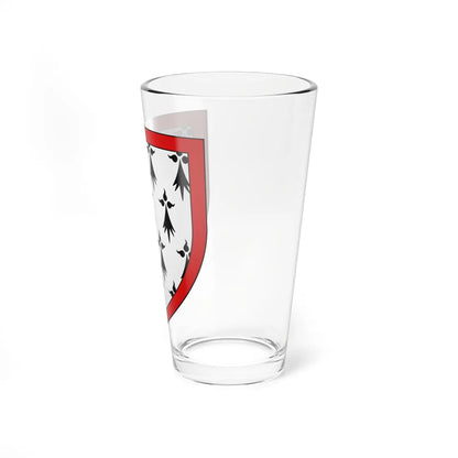 Blason famille fr dAnzely Nivernais (France) (Coat of Arms) Pint Glass 16oz - Go Mug Yourself