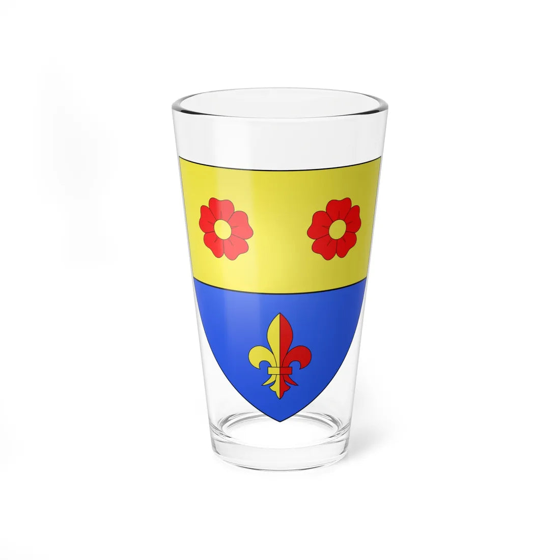 Blason famille fr de Gail (Germany) (Coat of Arms) Pint Glass 16oz 16oz - Go Mug Yourself