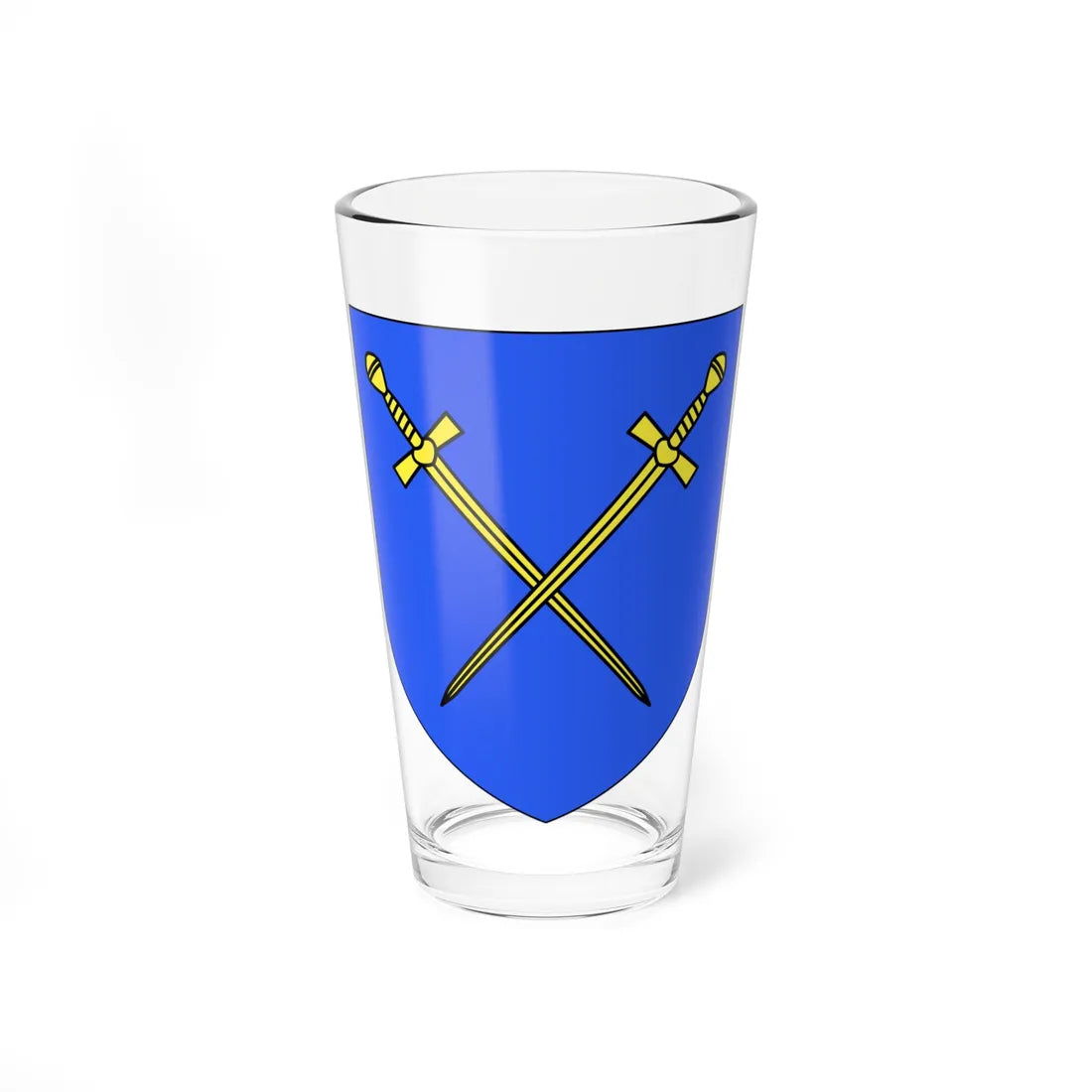 Blason famille fr de Jean Alespee  (France) (Coat of Arms) Pint Glass 16oz 16oz - Go Mug Yourself