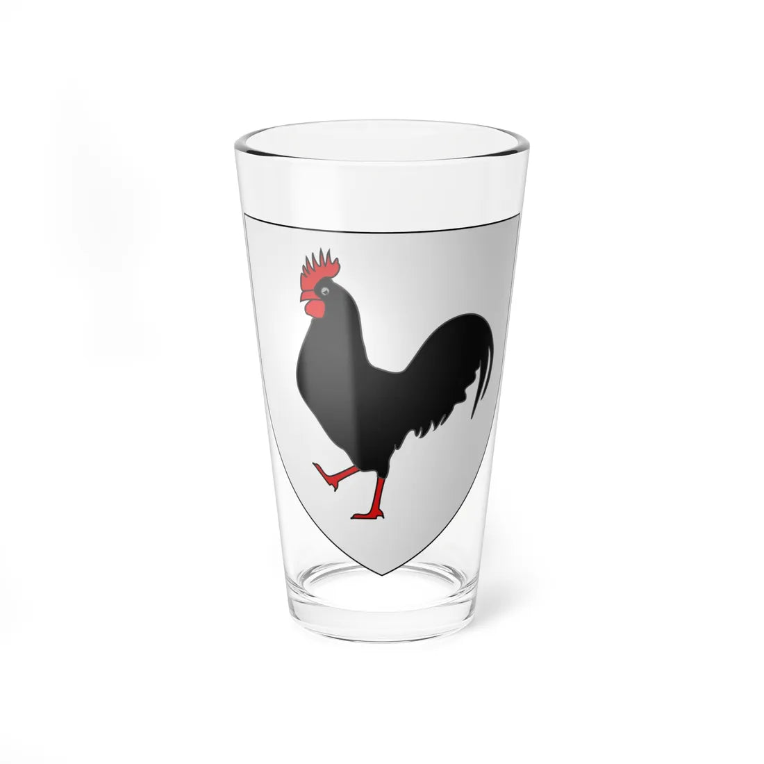 Blason famille fr de-Polier (Switzerland) (Coat of Arms) Pint Glass 16oz 16oz - Go Mug Yourself