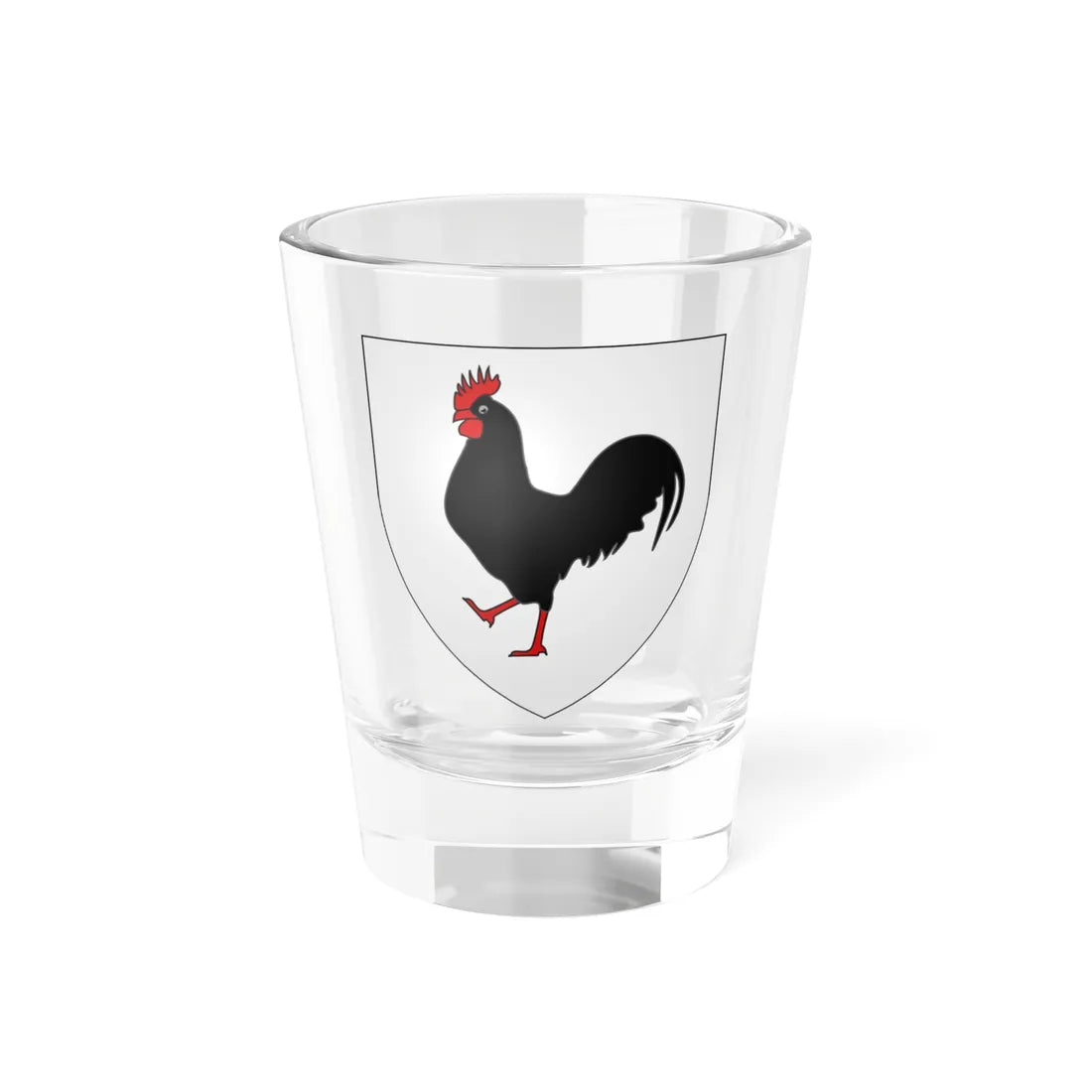 Blason famille fr de-Polier (Switzerland) (Coat of Arms) Shot Glass 1.5oz 1.5oz - Go Mug Yourself