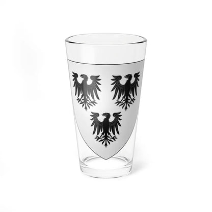 Blason famille fr des Acres de LAigle (France) (Coat of Arms) Pint Glass 16oz 16oz - Go Mug Yourself