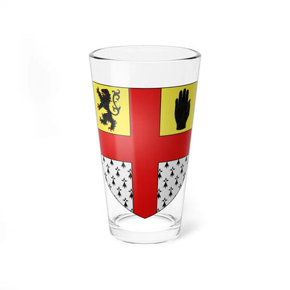 Blason famille fr Jean Raymond Charles Bourke comte (Ireland) (Coat of Arms) Pint Glass 16oz 16oz - Go Mug Yourself