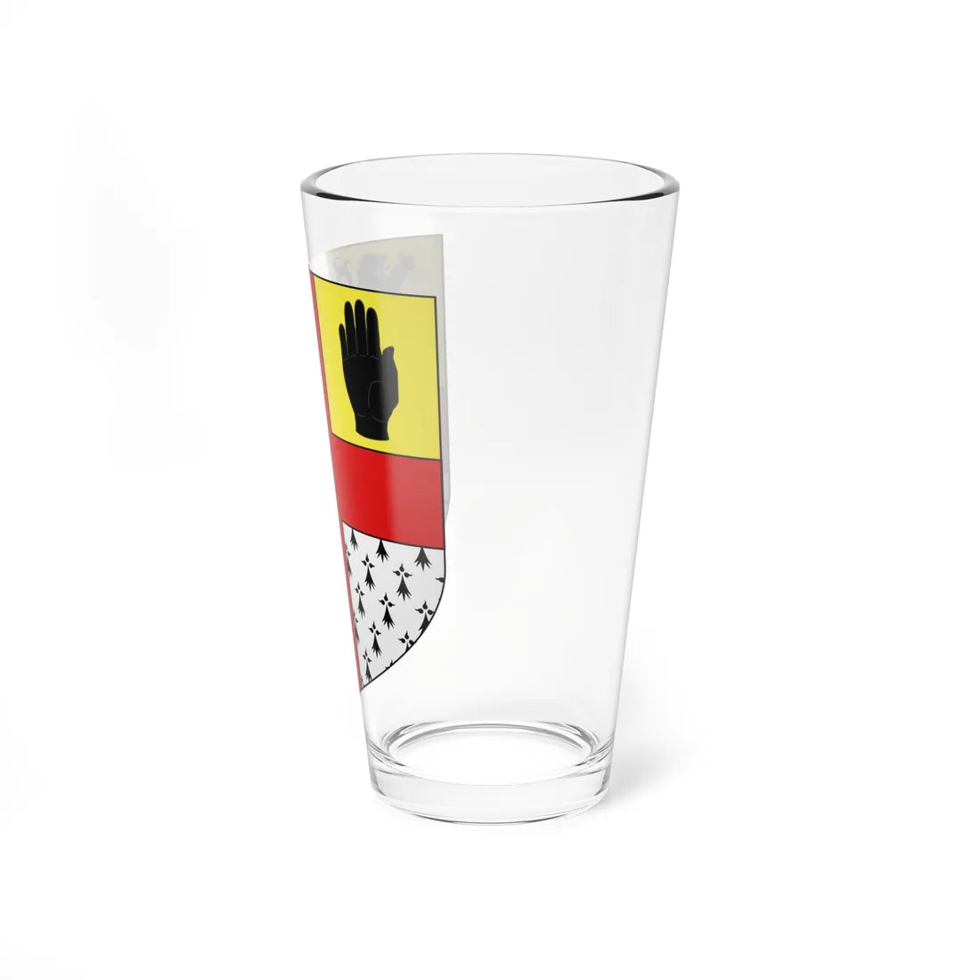 Blason famille fr Jean Raymond Charles Bourke comte (Ireland) (Coat of Arms) Pint Glass 16oz - Go Mug Yourself