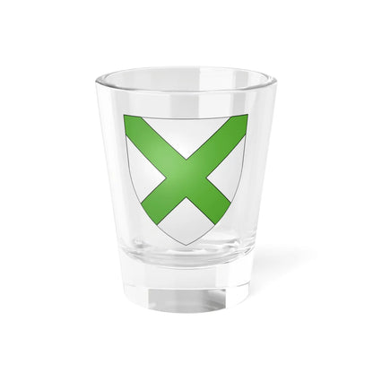 Blason famille fr LAbbé sieurs de Soquenne (France) (Coat of Arms) Shot Glass 1.5oz 1.5oz - Go Mug Yourself
