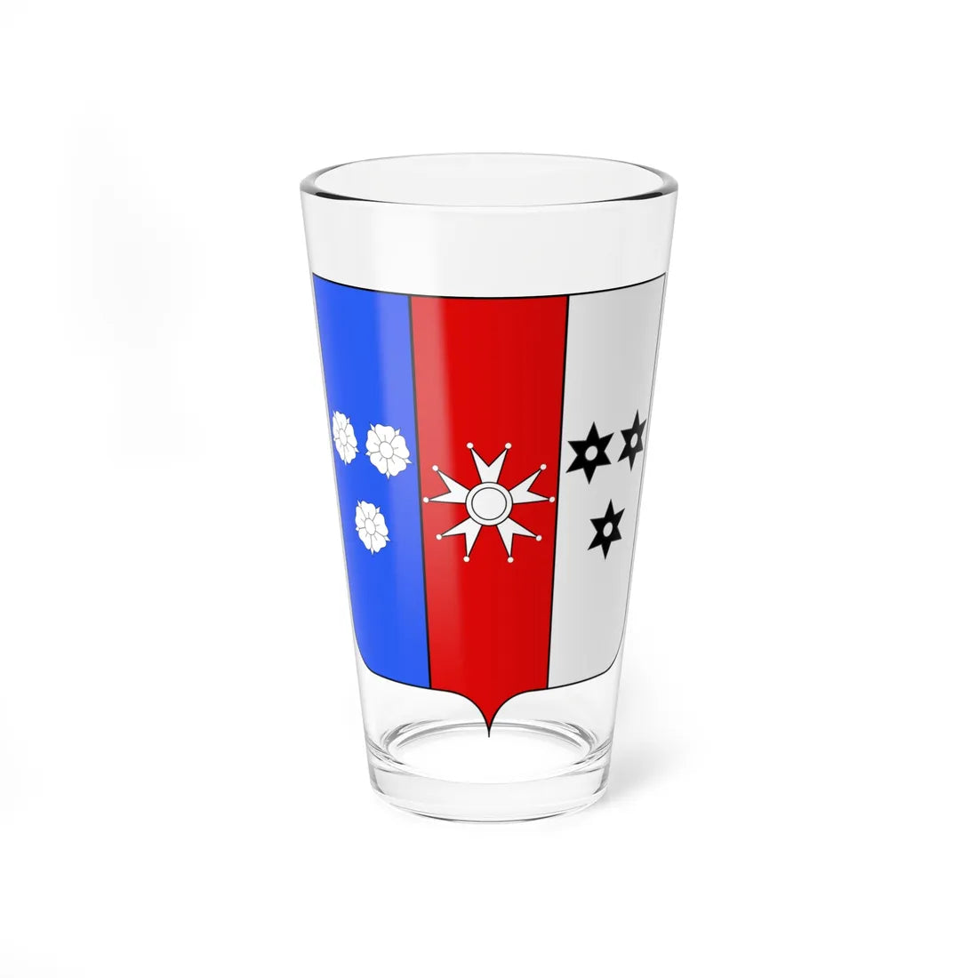 Blason famille fr Pierre Auguste Adet chevalier (France) (Coat of Arms) Pint Glass 16oz - Go Mug Yourself