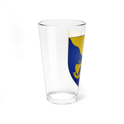Blason famille Hiernaux (Belgium) (Coat of Arms) Pint Glass 16oz - Go Mug Yourself