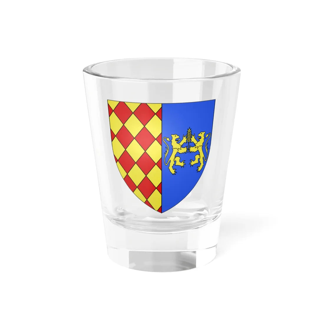 Blason famille it Giovanni Centelles (Italy) (Coat of Arms) Shot Glass 1.5oz 1.5oz - Go Mug Yourself