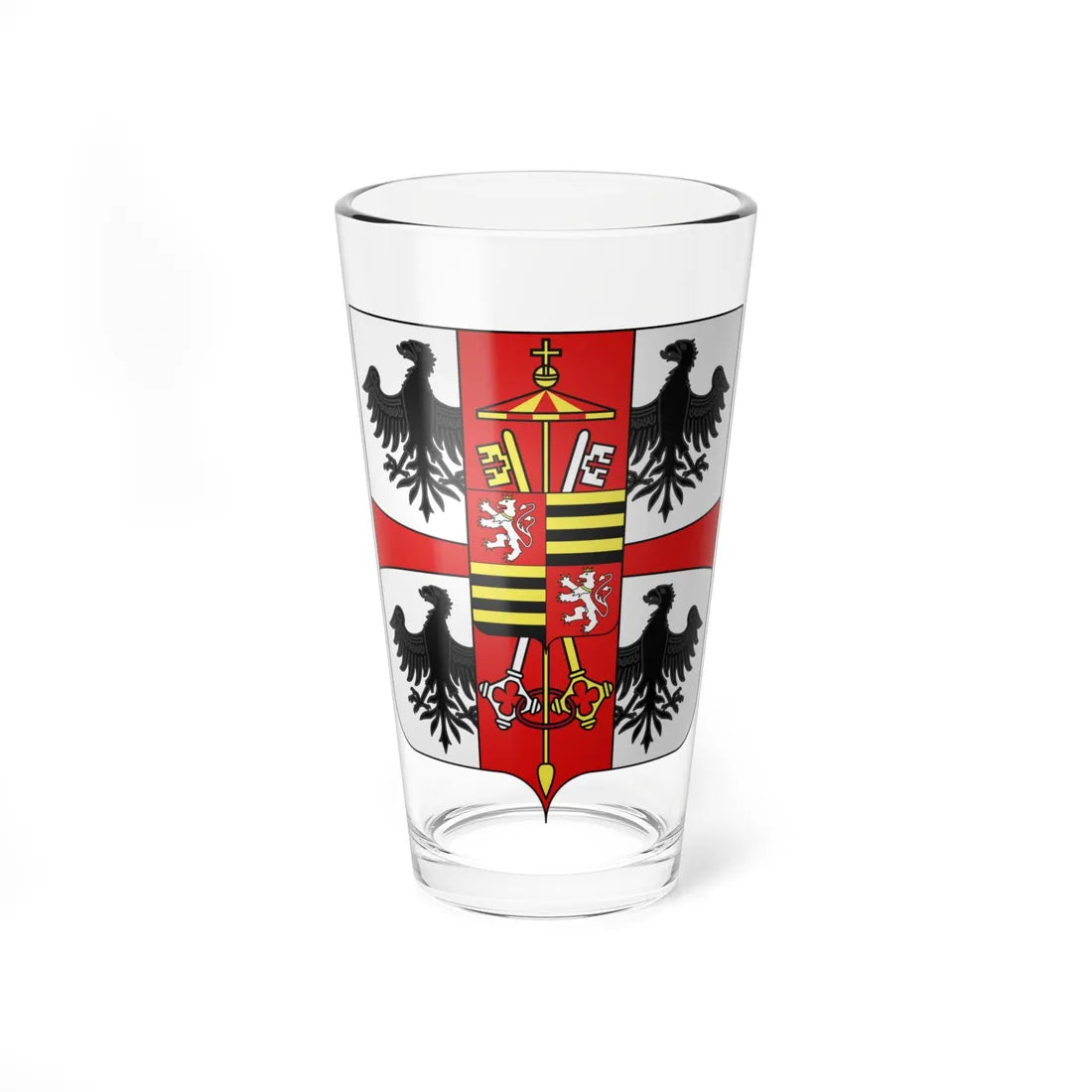 Blason famille it Gonzaga06 (Italy) (Coat of Arms) Pint Glass 16oz 16oz - Go Mug Yourself