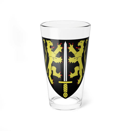 Blason Famille OCarroll (Ireland) (Coat of Arms) Pint Glass 16oz 16oz - Go Mug Yourself