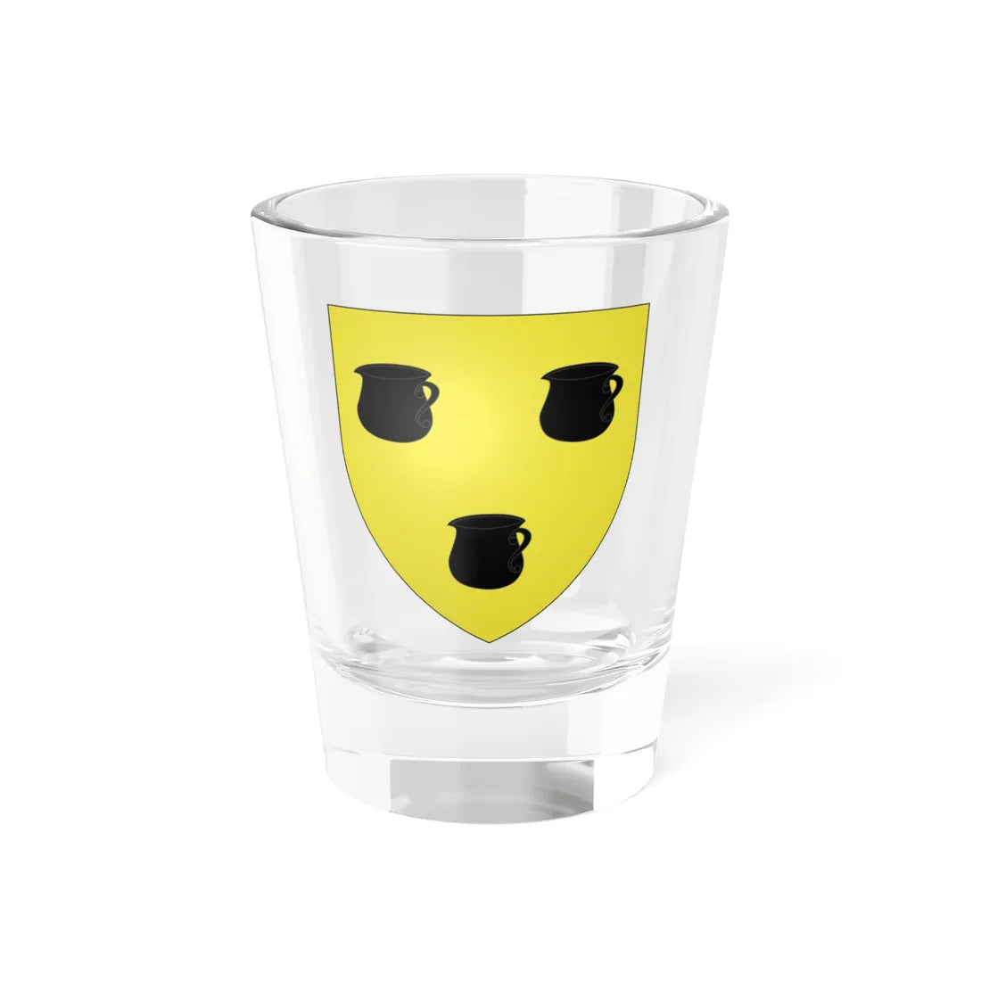 Blason famille Pignatelli (Italy) (Coat of Arms) Shot Glass 1.5oz 1.5oz - Go Mug Yourself