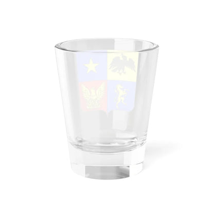 Blason famille ro Caradja Valachie (Algeria) (Coat of Arms) Shot Glass 1.5oz - Go Mug Yourself