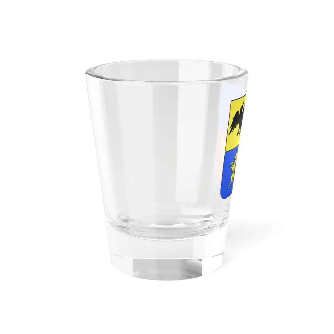 Blason famille ro Caradja Valachie (Algeria) (Coat of Arms) Shot Glass 1.5oz - Go Mug Yourself