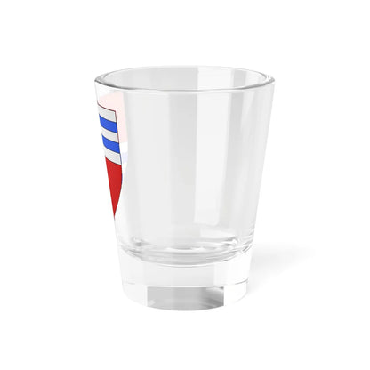 Blason famille sav de Belletruche (Switzerland) (Coat of Arms) Shot Glass 1.5oz - Go Mug Yourself