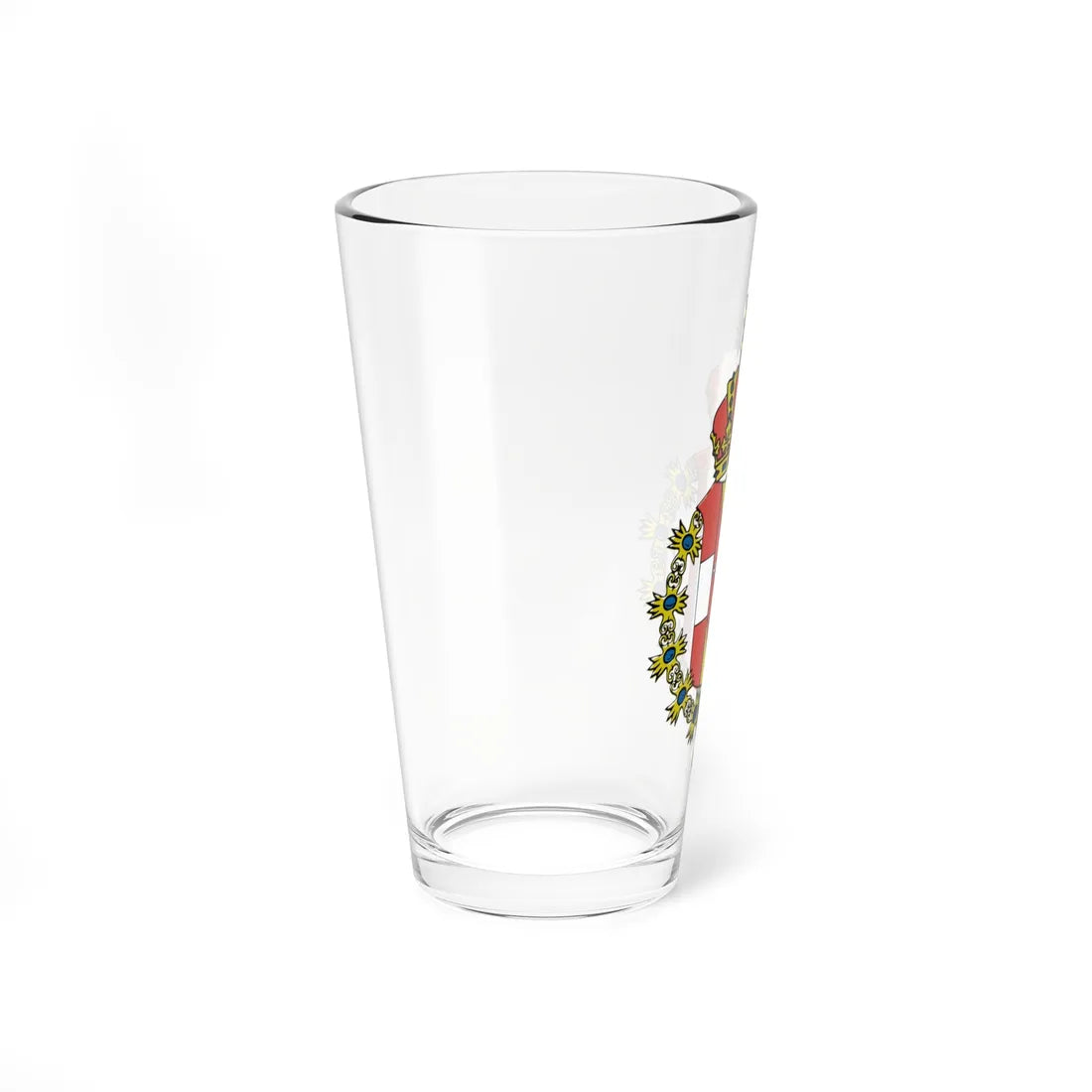 Blason Florenville Belgique avec ornements (Belgium) (Coat of Arms) Pint Glass 16oz - Go Mug Yourself