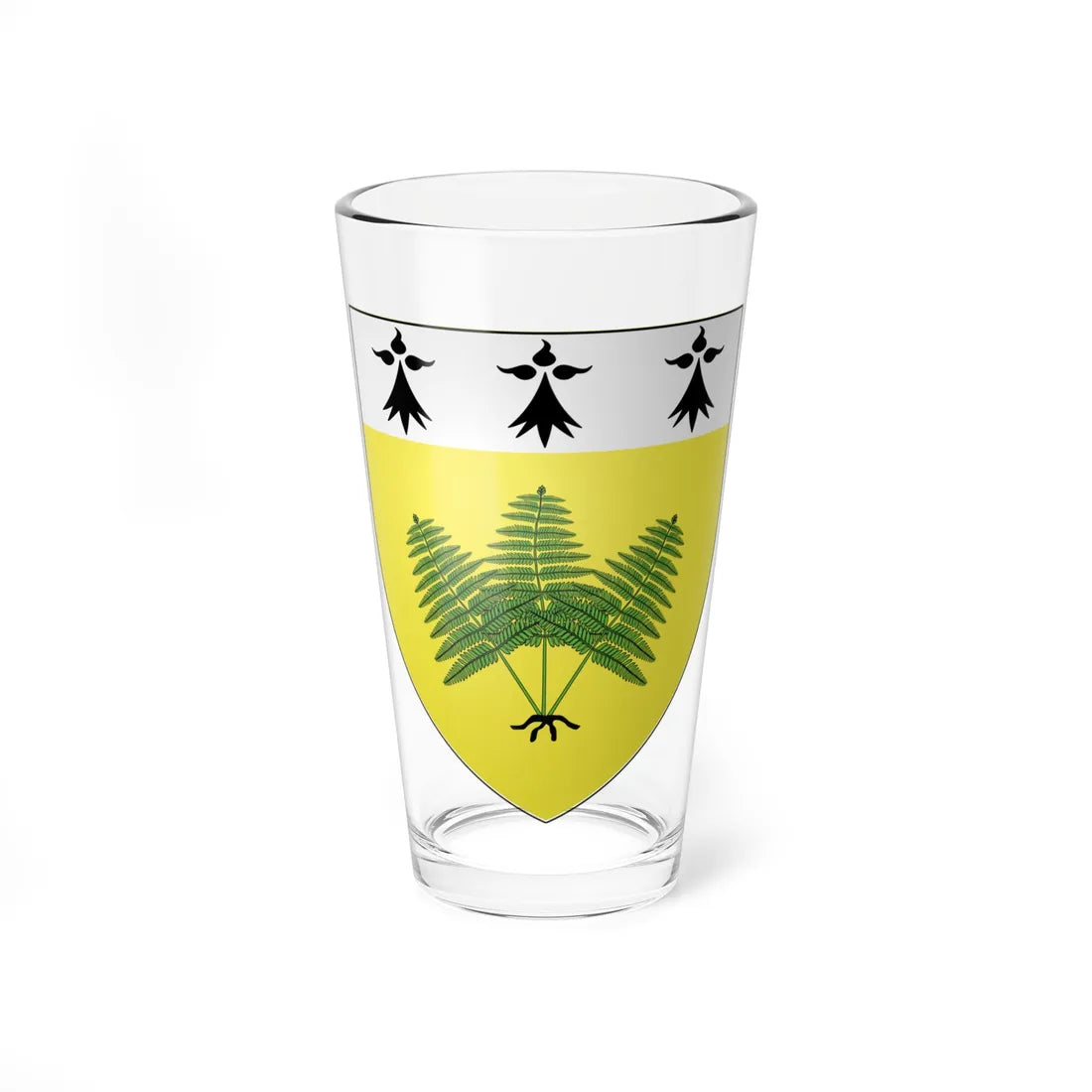 Blason Fougères fr (France) (Coat of Arms) Pint Glass 16oz 16oz - Go Mug Yourself